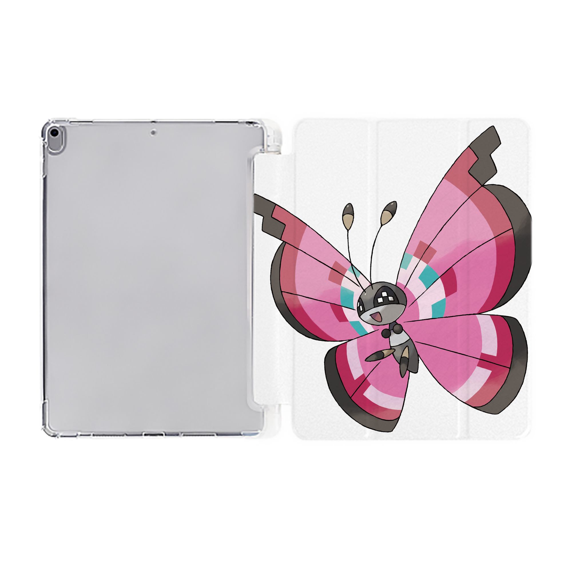 （画像用） ポケットモンスター Pokémon IPad ケース ペン収納付き 三つ折りスタンド PUレザー×シリコン 対応機種9.5/10.5/10.9インチ